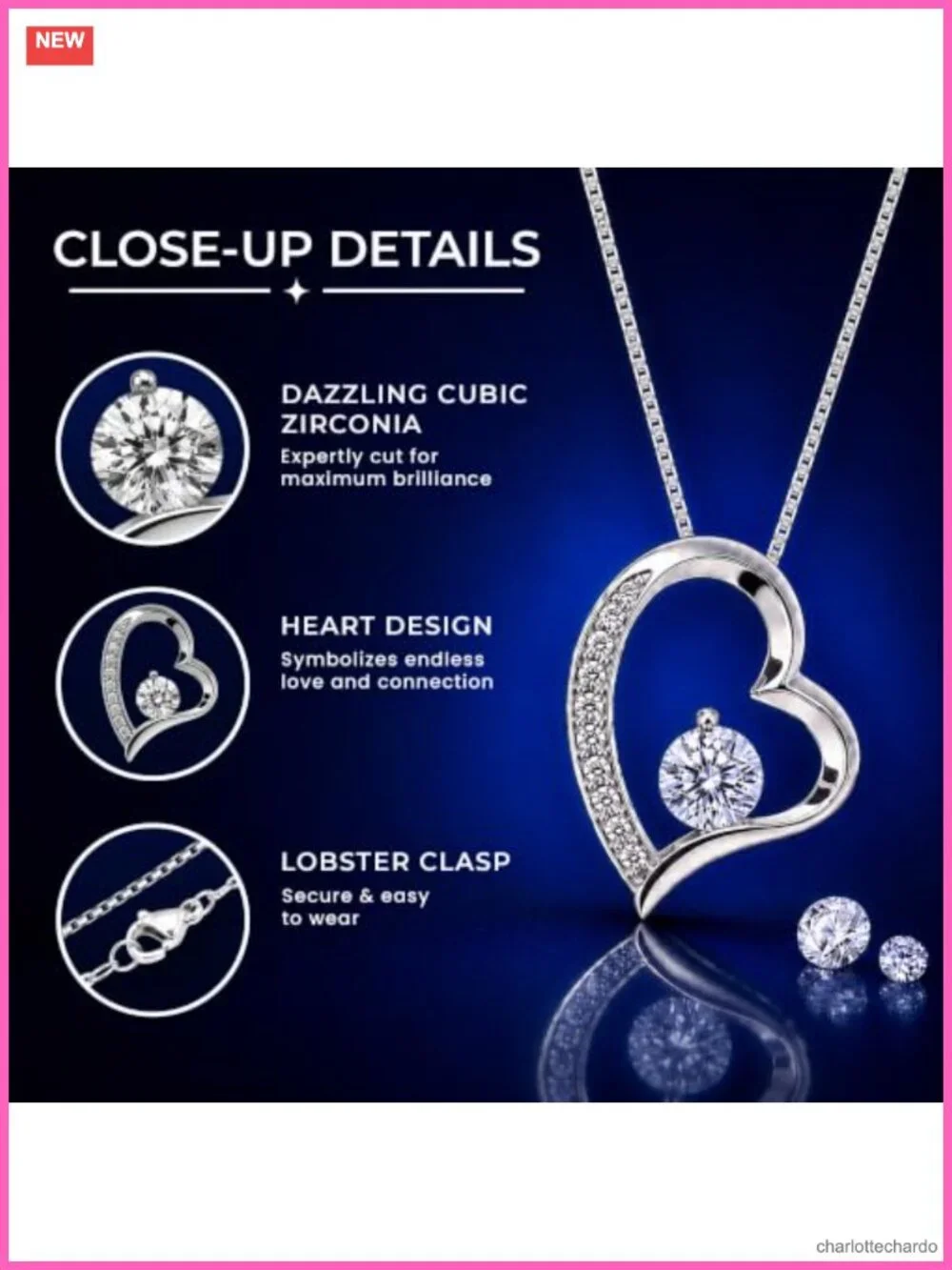 Heart Pendant Necklace from Husband to Wife Wife Gift for Her